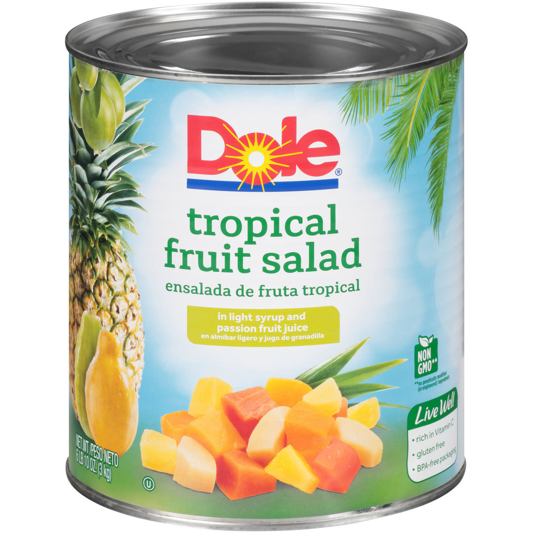 Dole Tropical Fruit Salad In Light Syrup-102.13 oz.-6/Case