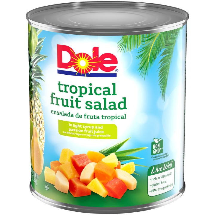 Dole Tropical Fruit Salad In Light Syrup-102.13 oz.-6/Case