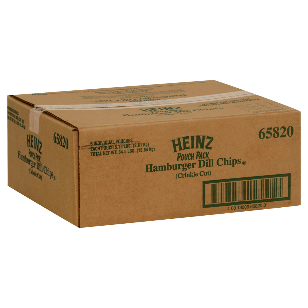 Heinz Hamburger Crinkle Cut Pickle Chip Bulk-34.5 lb.-1/Case