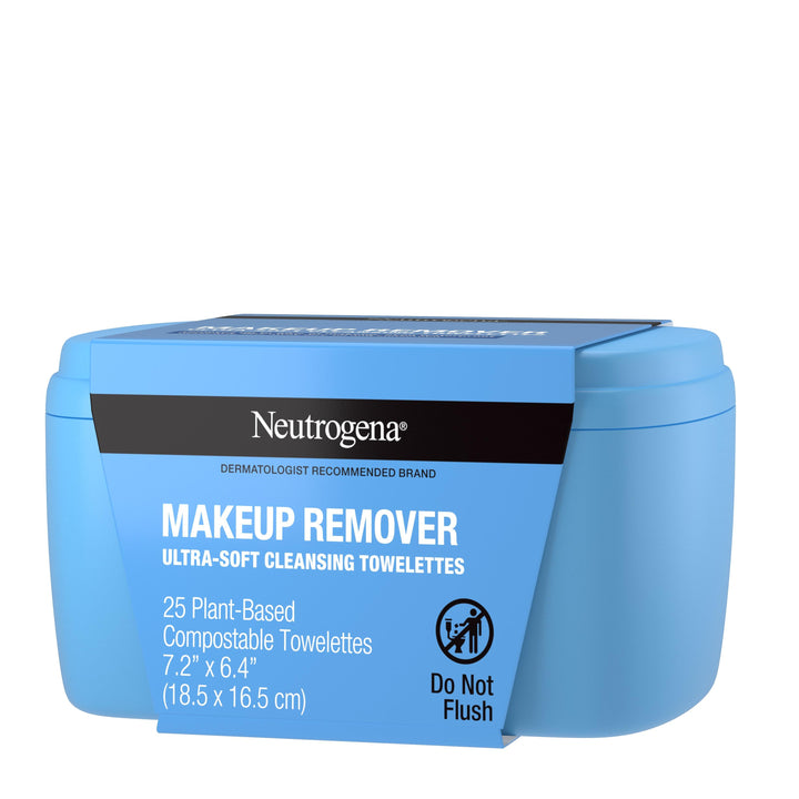 Neutrogena Makeup Remover Cleansing Towelettes-25 Count-6/Case