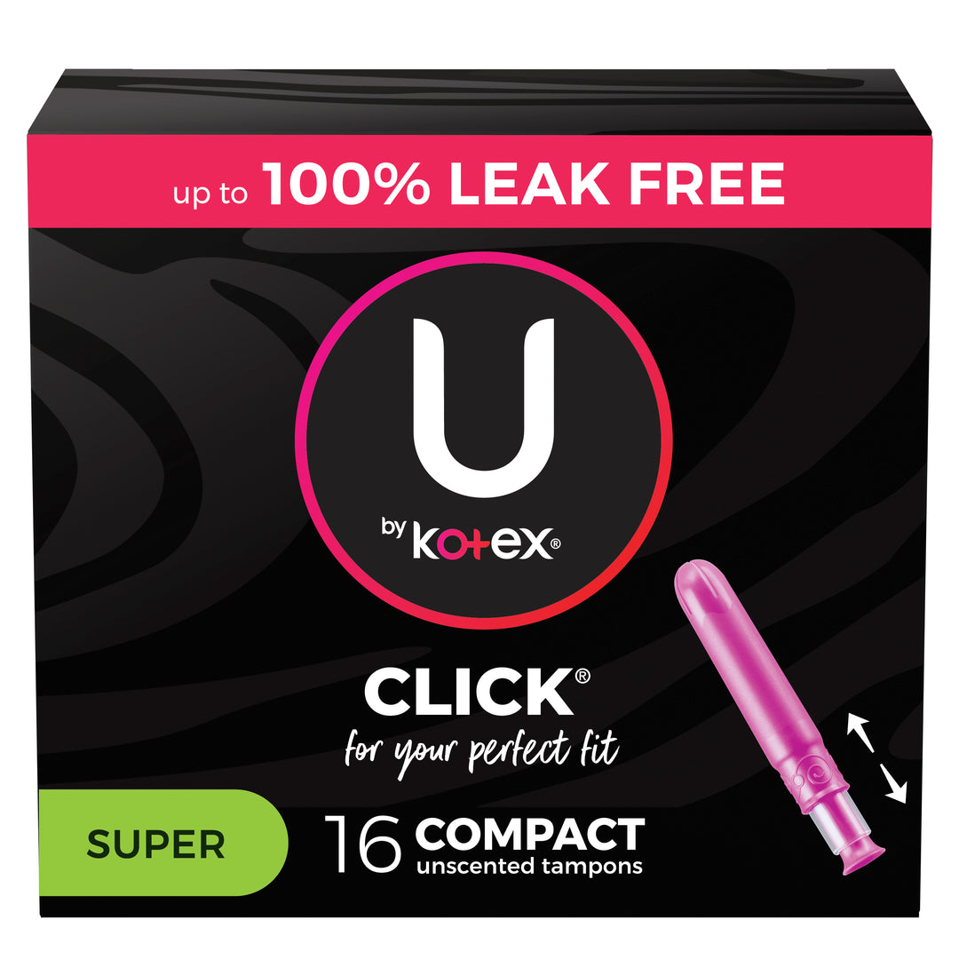 U By Kotex Super Premium Tampons Super Absorbency-16 Count-8/Case