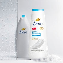 Dove Exfoliate Body Wash-20 fl oz.-4/Case