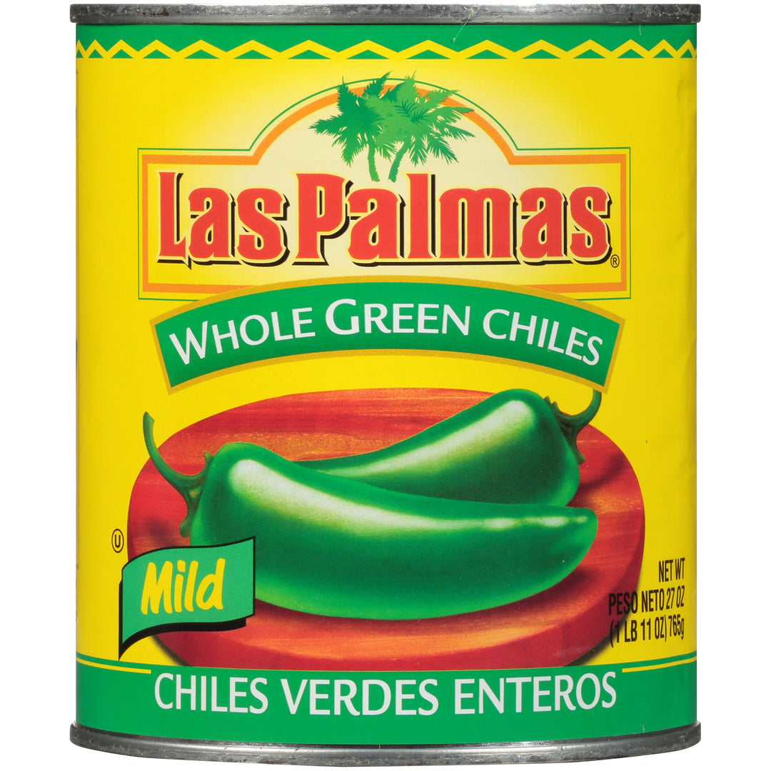 Las Palmas Whole Green Chilis-27 oz.-12/Case