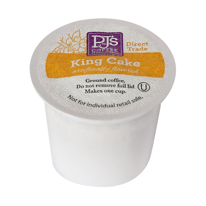 Pj's Coffee Of New Orleans King Cake Single Serve-12 Count-6/Case