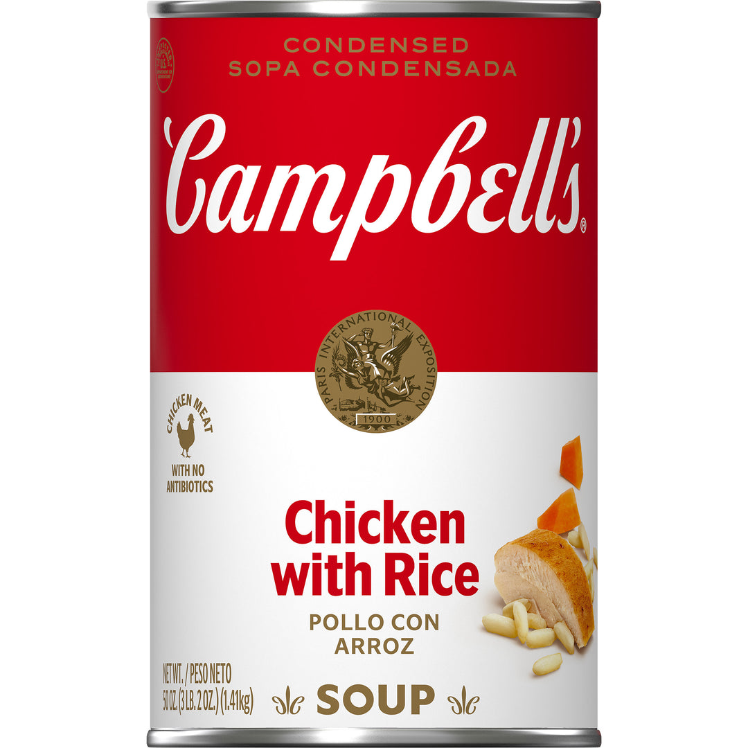 Campbell's Classic Chicken And Rice Condensed Shelf Stable Soup-50 oz.-12/Case