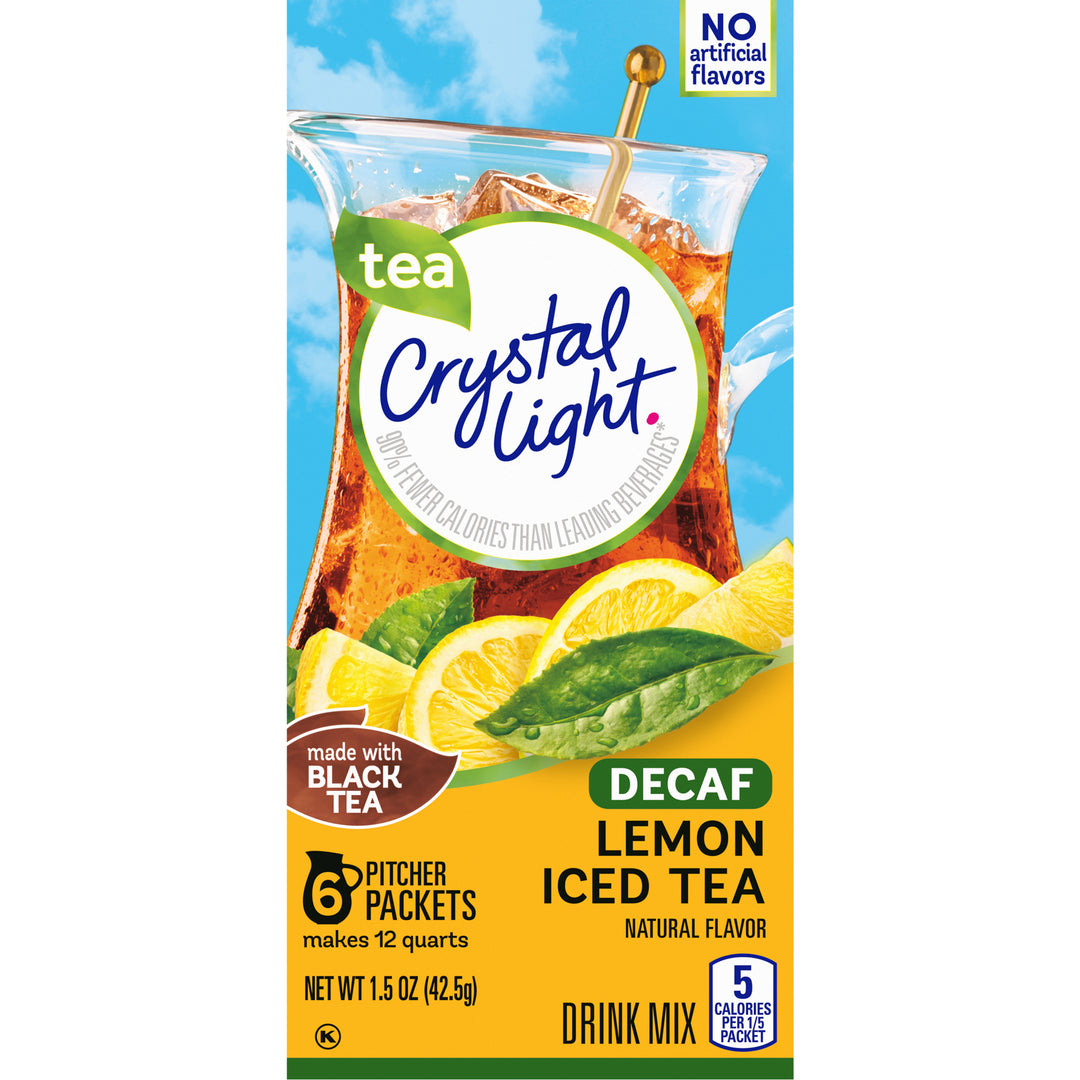 Crystal Light Iced Tea Decaf Beverage Mix-1.5 oz.-12/Case