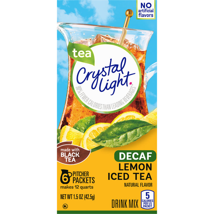 Crystal Light Iced Tea Decaf Beverage Mix-1.5 oz.-12/Case