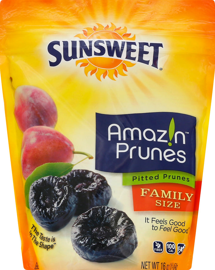 Sunsweet Grower Pitted Prune Pouch-16 oz.-12/Case
