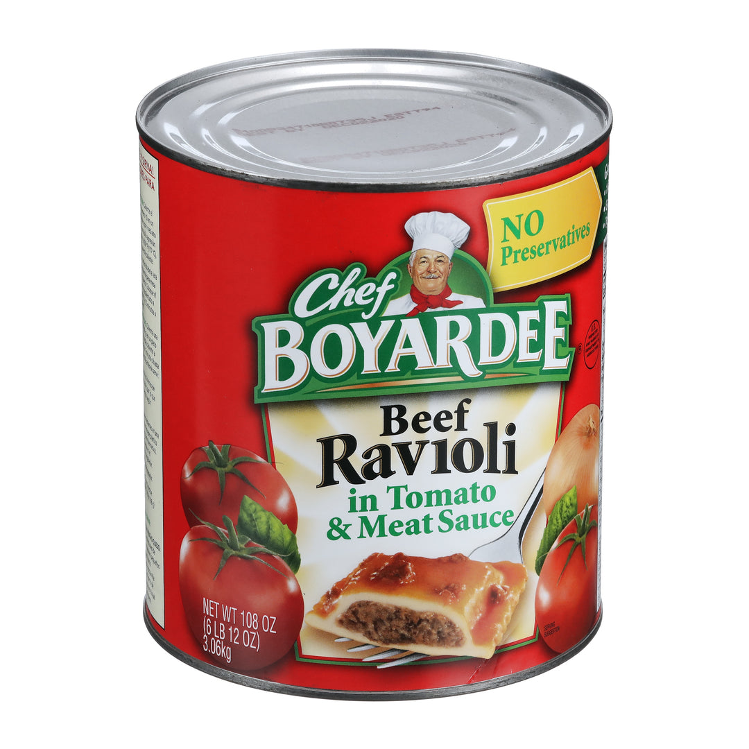 Chef Boyardee Ravioli With Tomato & Meat Sauce-108 oz.-6/Case