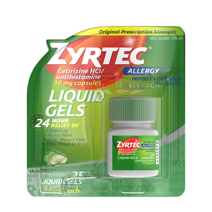 Zyrtec 10 Milligram Liquid Gel 24/25 Cnt.