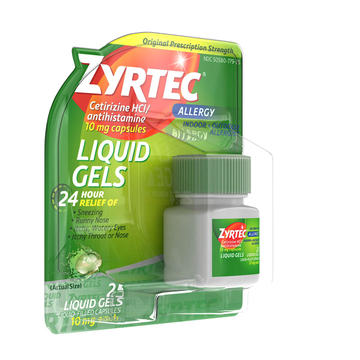 Zyrtec 10 Milligram Liquid Gel 24/25 Cnt.