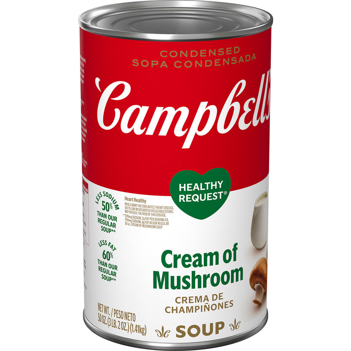 Campbell's Classic Healthy Request Cream Of Mushroom Condensed Shelf Stable Soup-50 oz.-12/Case