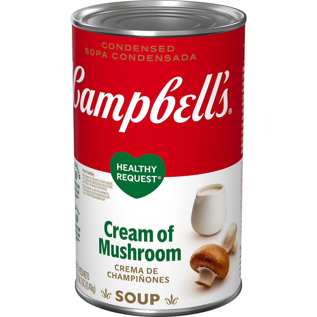 Campbell's Classic Healthy Request Cream Of Mushroom Condensed Shelf Stable Soup-50 oz.-12/Case