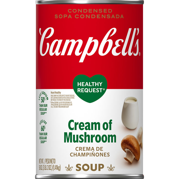 Campbell's Classic Healthy Request Cream Of Mushroom Condensed Shelf Stable Soup-50 oz.-12/Case