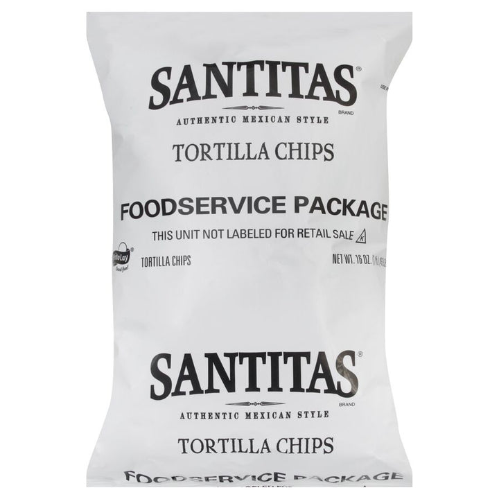 Santitas White Corn Tortilla Chips-16 oz.-8/Case