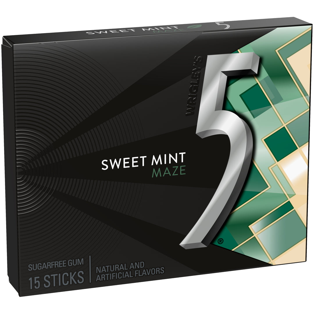 Five Sweet Mint Gum-15 Piece-10/Box-12/Case