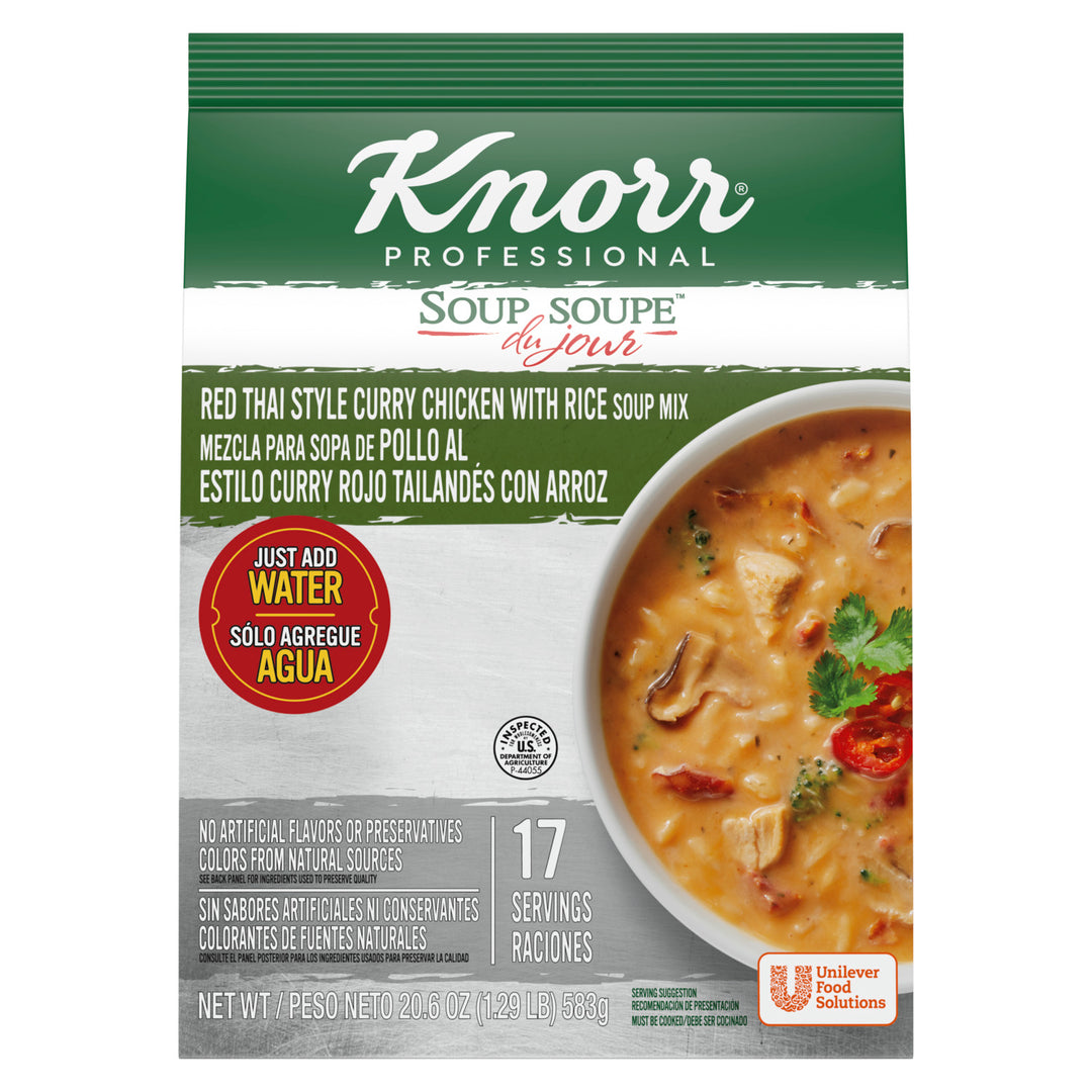 Knorr Soup Du Jour Red Thai Style Curry Chicken With Rice Mix-20.6 oz.-4/Case