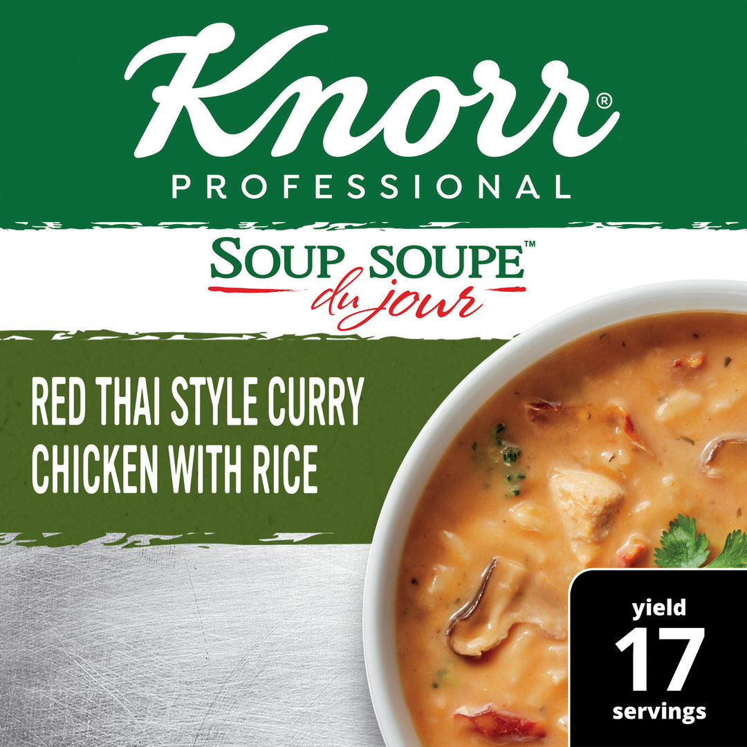 Knorr Soup Du Jour Red Thai Style Curry Chicken With Rice Mix-20.6 oz.-4/Case