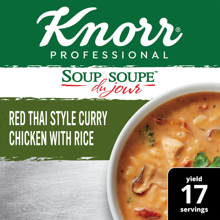 Knorr Soup Du Jour Red Thai Style Curry Chicken With Rice Mix-20.6 oz.-4/Case