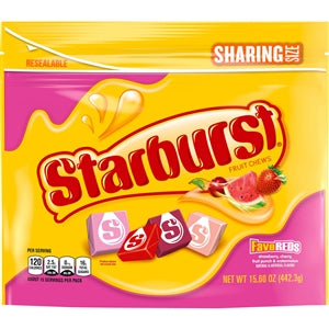 Starburst Fave Reds Stand Up Pouch-15.6 oz.-6/Case