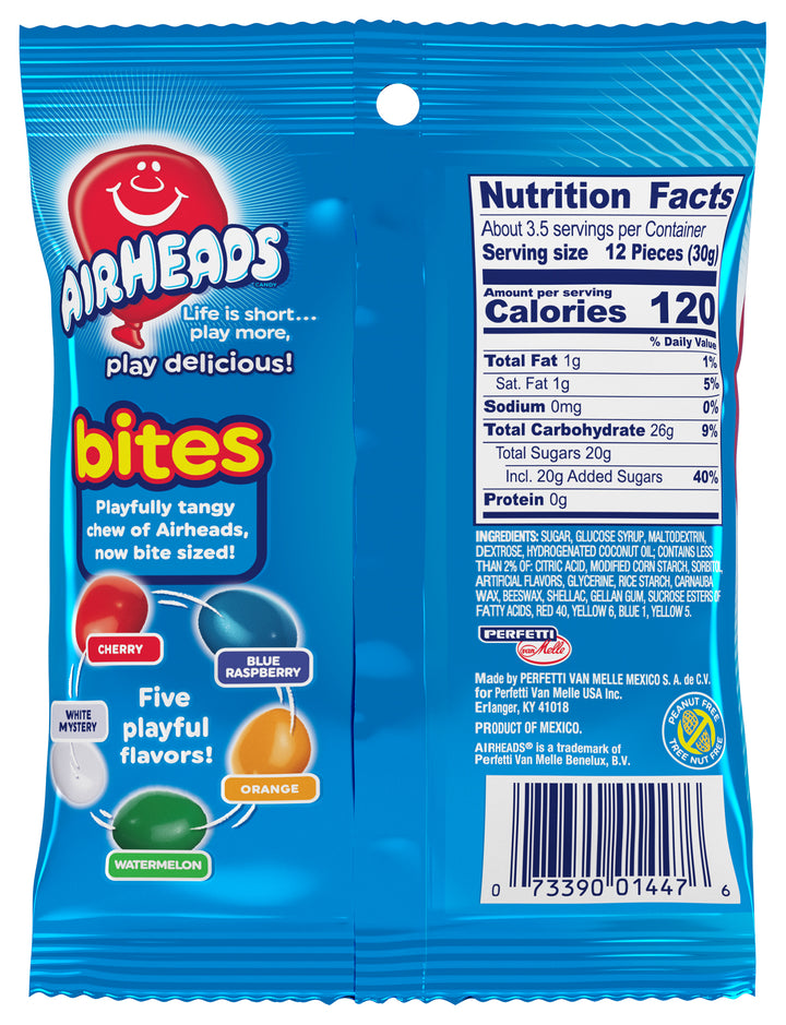 Airheads Original Fruit Bites-3.8 oz.-12/Case