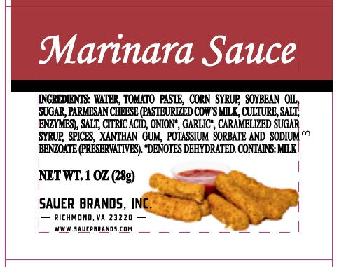 Sauer Marinara Sauce-1 oz.-100/Case