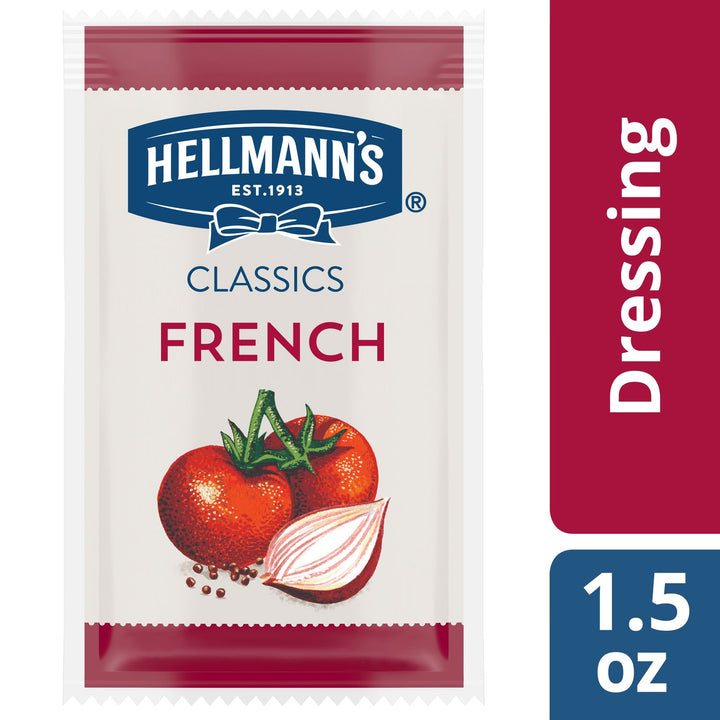 Hellmann's Classics French Salad Dressing Single Serve-1.5 oz.-102/Case