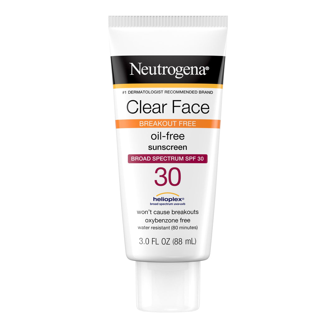 Neutrogena Clear Face Break-Out Free Liquid Spf30 Lotion-3 fl oz.-3/Box-4/Case
