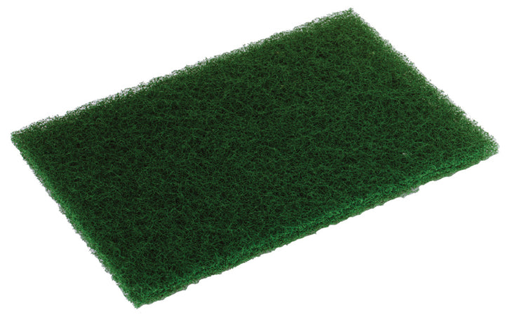 Disco 6 Inch X 9 Inch Heady Duty Dark Green Scouring Pad-10 Count-10/Box-6/Case