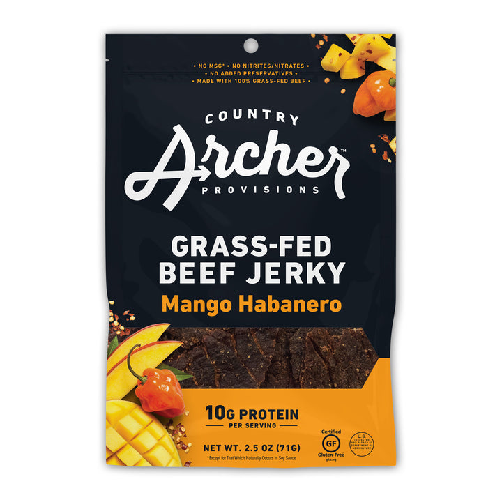 Country Archer Jerky Co Mango Habanero Jerky-2.5 oz.-12/Case