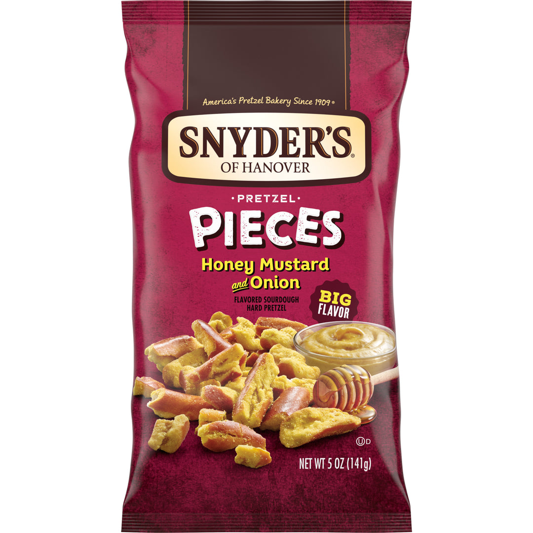 Snyder's Of Hanover Honey Mustard & Onion Pretzel Pieces-5 oz.-8/Case