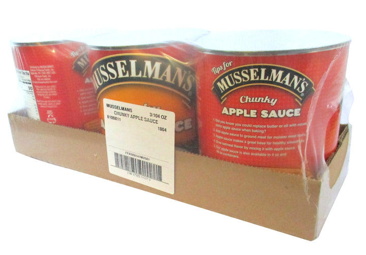 Musselman's Chunky Apple Sauce- Cane Sweetened-104 oz.-3/Case