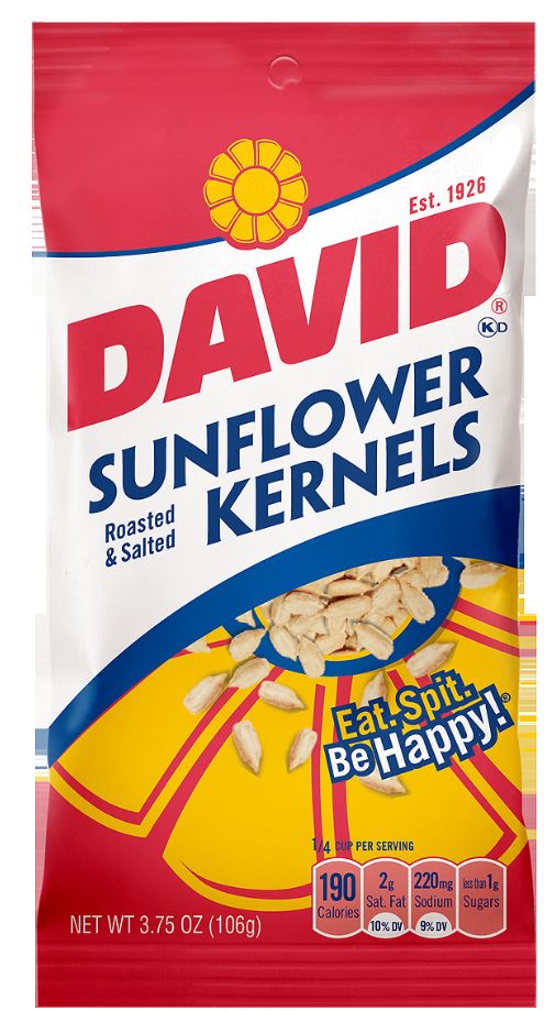 David Sunflower Kernels-3.75 oz.-12/Case