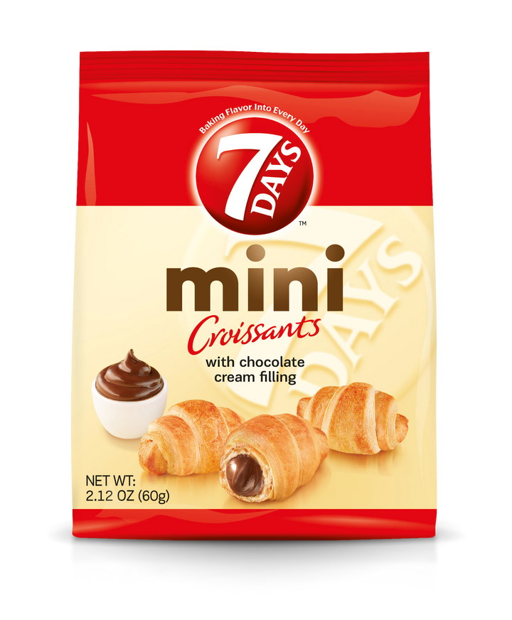 7 Days Mini Chocolate Croissant-2.12 oz.-5/Box-6/Case