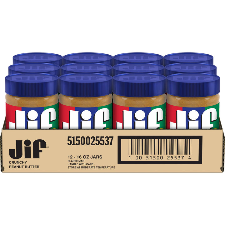 Jif Crunchy Peanut Butter-16 oz.-12/Case