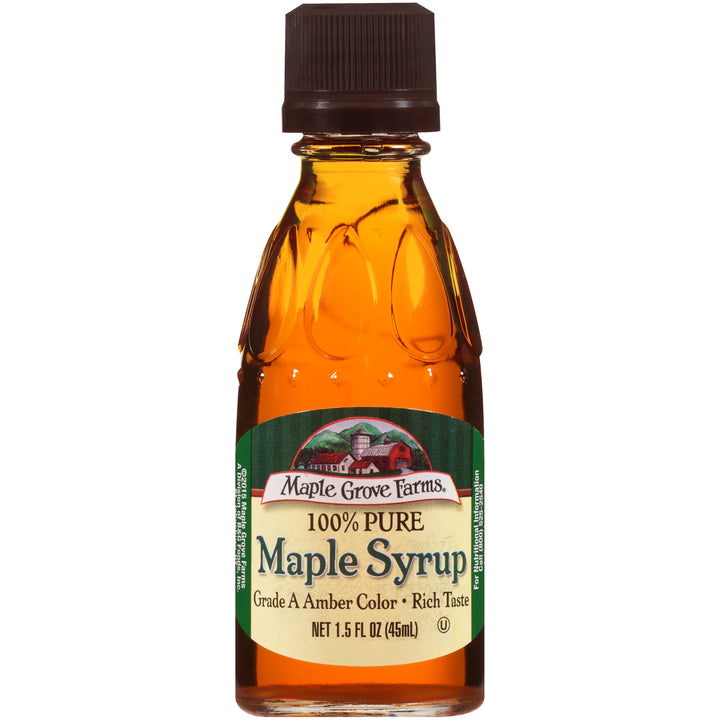 Maple Grove Pure Maple Pancake Dark Amber Syrup Single Serve-1.5 oz.-60/Case