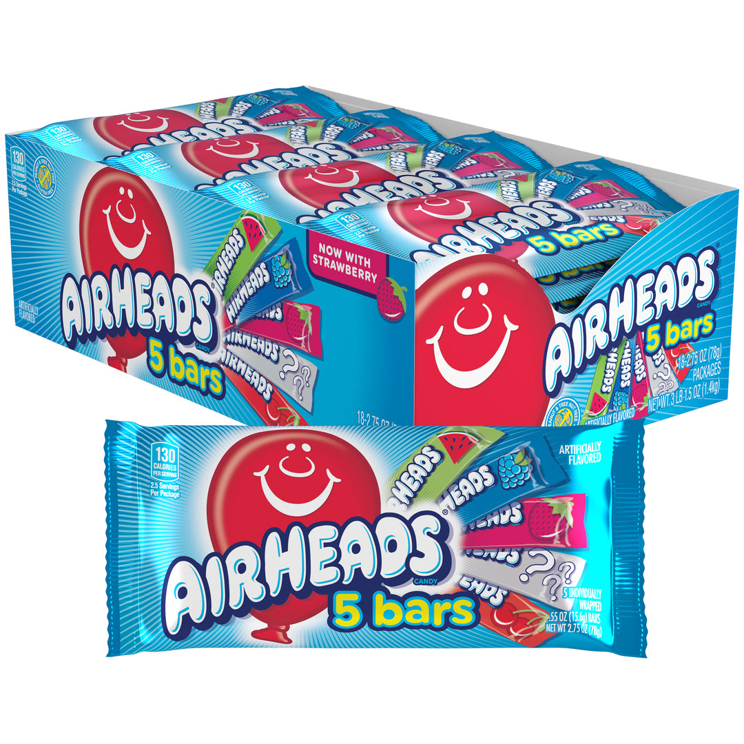 Airheads Variety Pack-2.75 oz.-18/Box-8/Case