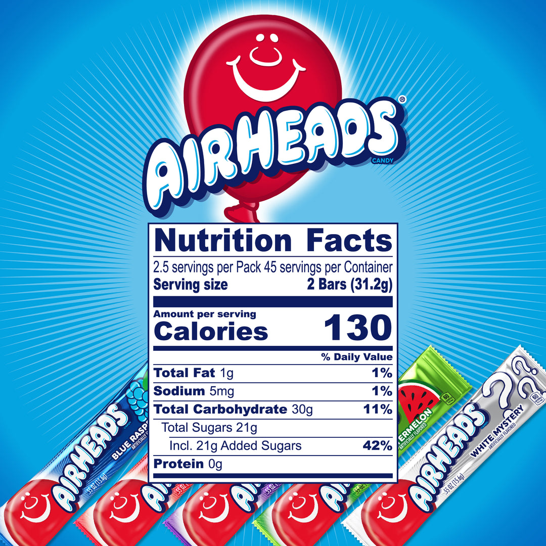 Airheads Variety Pack-2.75 oz.-18/Box-8/Case