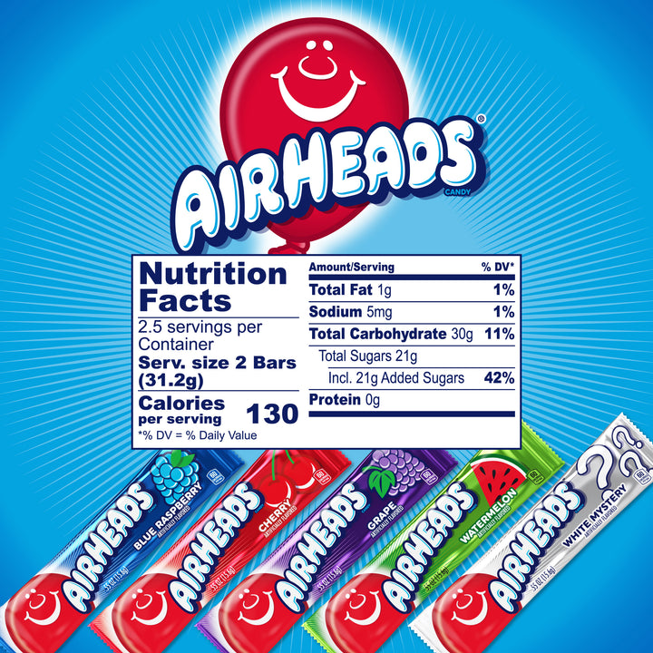 Airheads Variety Pack-2.75 oz.-18/Box-8/Case