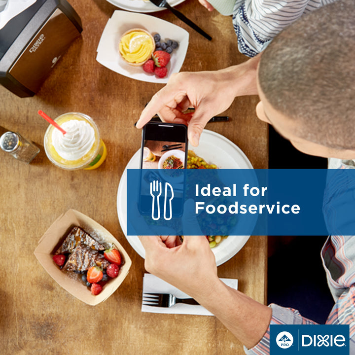 Kant Leek Dixie 3 Lb Polycoated Paper Food Trays-250 Count-2/Case