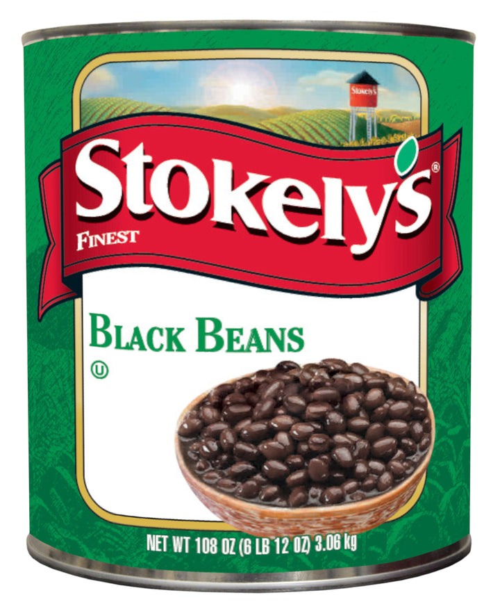 Stokely Stokely Finest Fancy Black Beans-108 oz.-6/Case