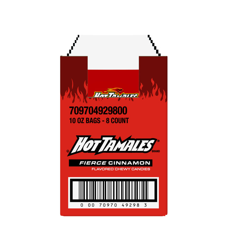 Hot Tamales Fierce Cinnamon Stand Up Bag-10 oz.-8/Case