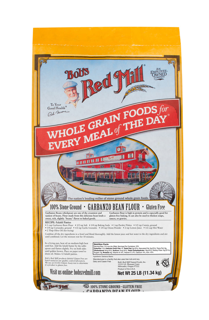 Bob's Red Mill Natural Foods Inc Gluten Free Garbanzo Bean/Chickpea Flour-25 lb.