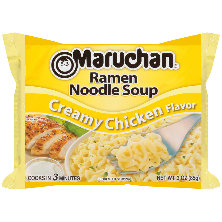 Maruchan Ramen Creamy Chicken Flavored Ramen Noodle Soup-3 oz.-24/Case