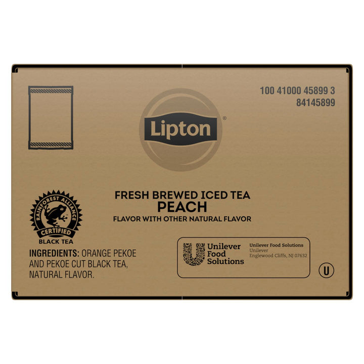 Lipton Unsweetened Peach Iced Tea For Auto Brew-3 Gallon-24/Case