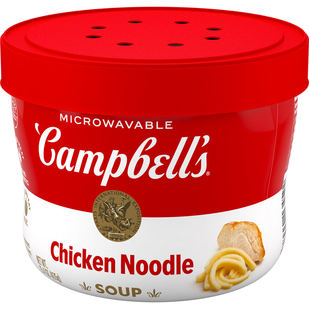 Campbell's Red & White Chicken And Noodles Bowl Microwaveable Soup-15.4 oz.-8/Case