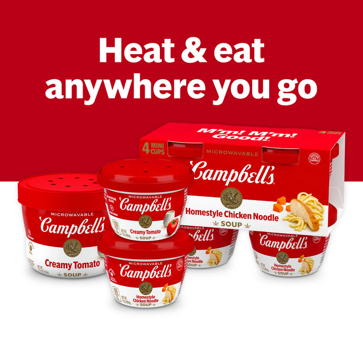 Campbell's Red & White Chicken And Noodles Bowl Microwaveable Soup-15.4 oz.-8/Case