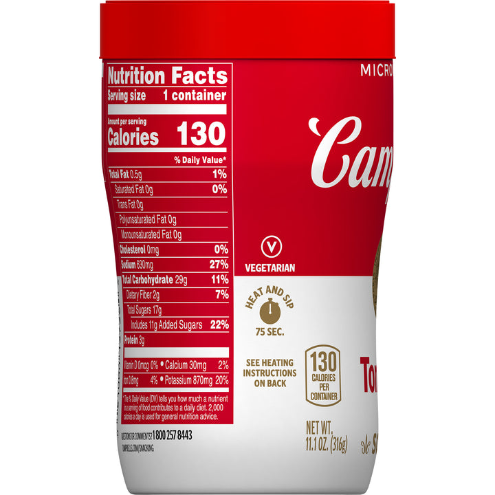 Campbell's On The Go Tomato Ready To Serve Soup-11.1 oz.-8/Case