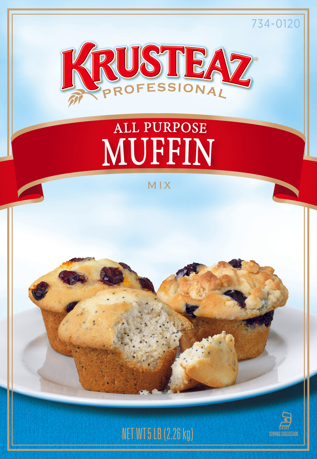 Krusteaz Professional All Purpose Muffin Mix-5 lb.-6/Case