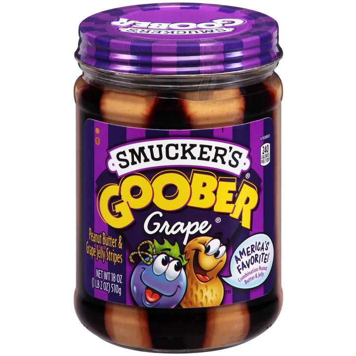 Smucker's Goober Grape Jelly And Peanut Butter-18 oz.-12/Case